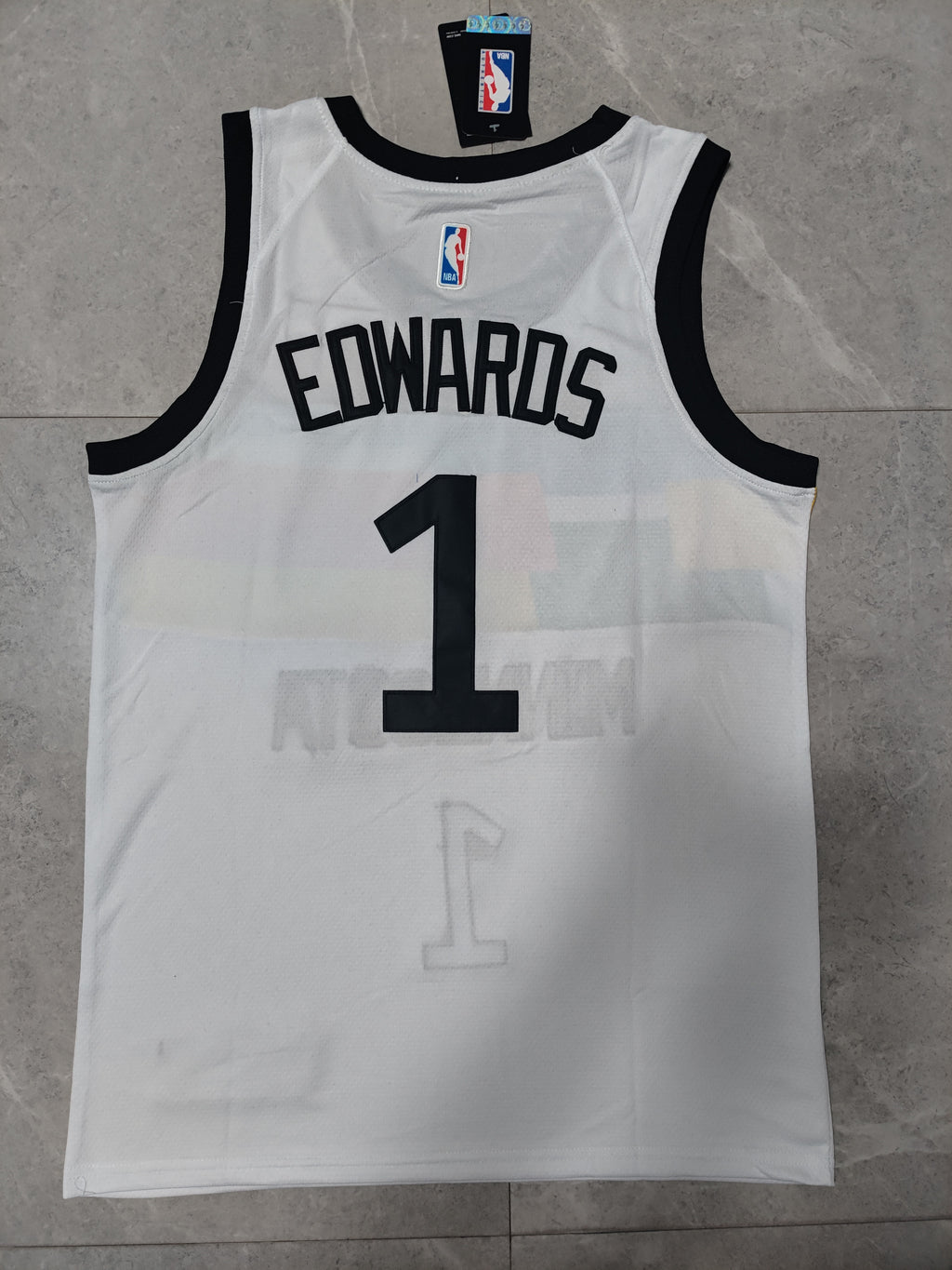 22-23 NBA Minnesota Timberwolves #1 Anthony Edwards White Jersey