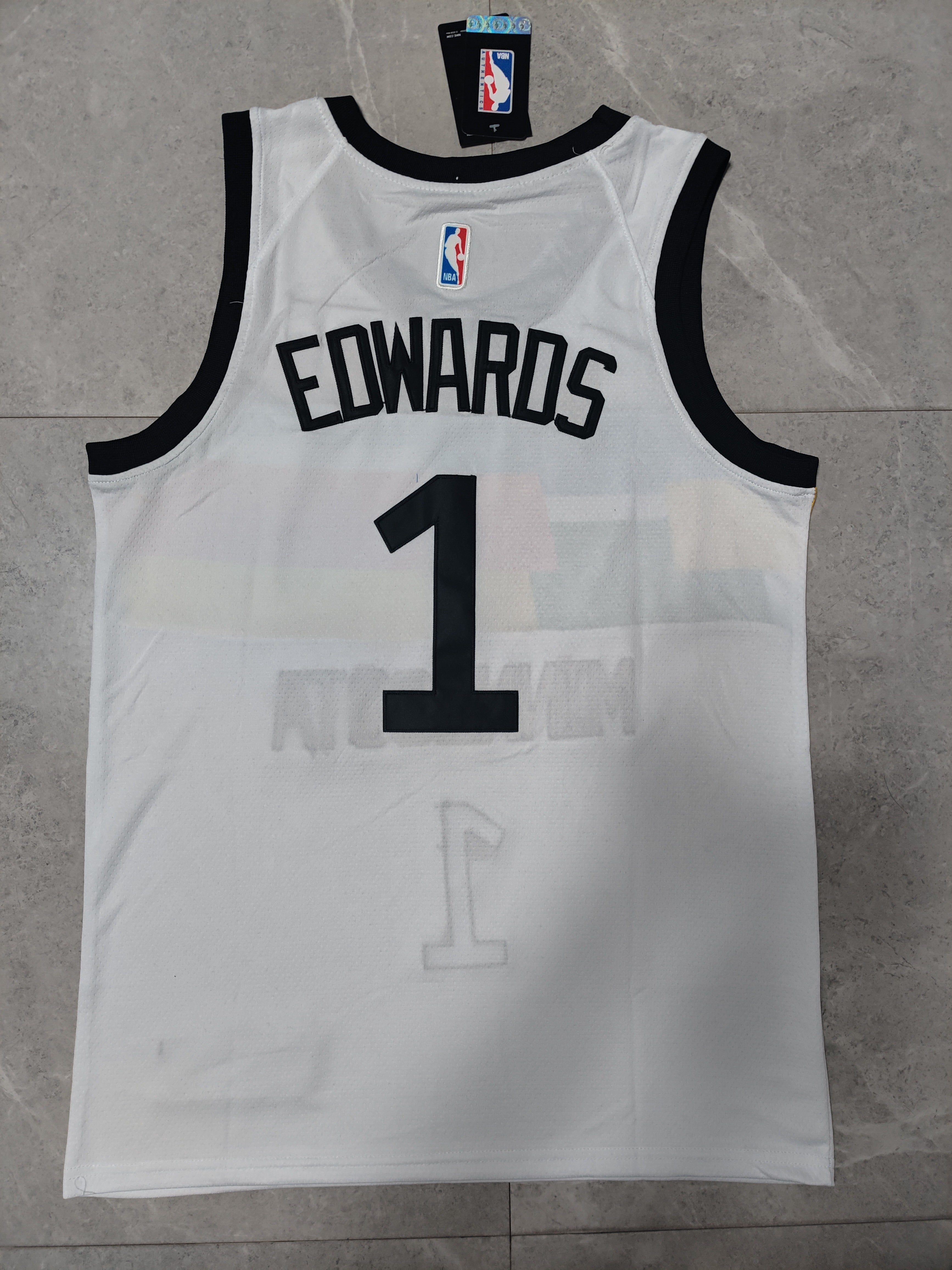 22-23 NBA Minnesota Timberwolves #1 Anthony Edwards White Jersey