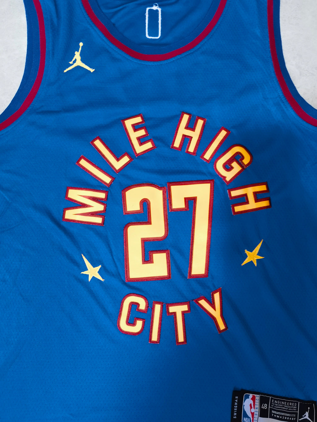22-23 NBA Denver Nuggets #27 Jamal Murray Statement Edition Blue Jersey