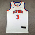 Knicks #3 Mikal Bridges Association Edition White Jersey