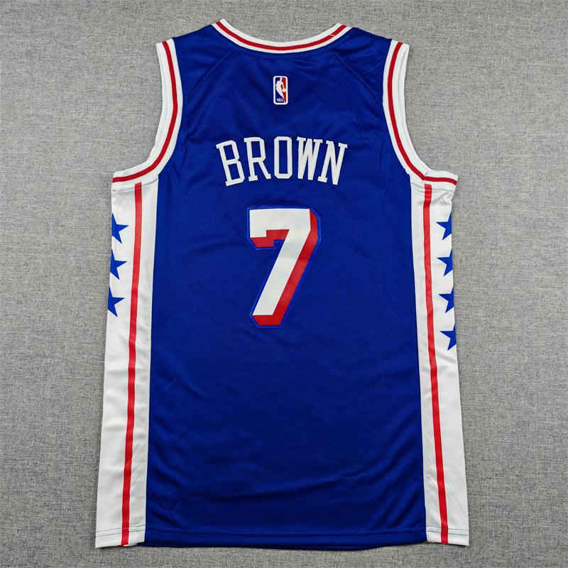 76ers #7 Blue Icon Edition Jersey