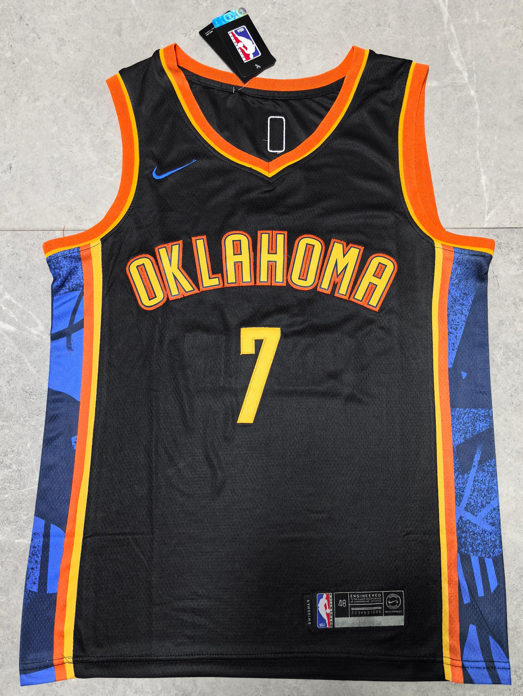 NBA Oklahoma City Thunder #7 Chet Holmgren City Edition Black Jersey