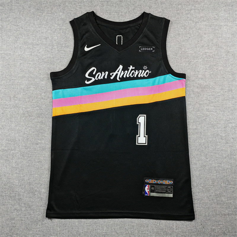 San Antonio Spurs City Edition Black Fan Jersey
