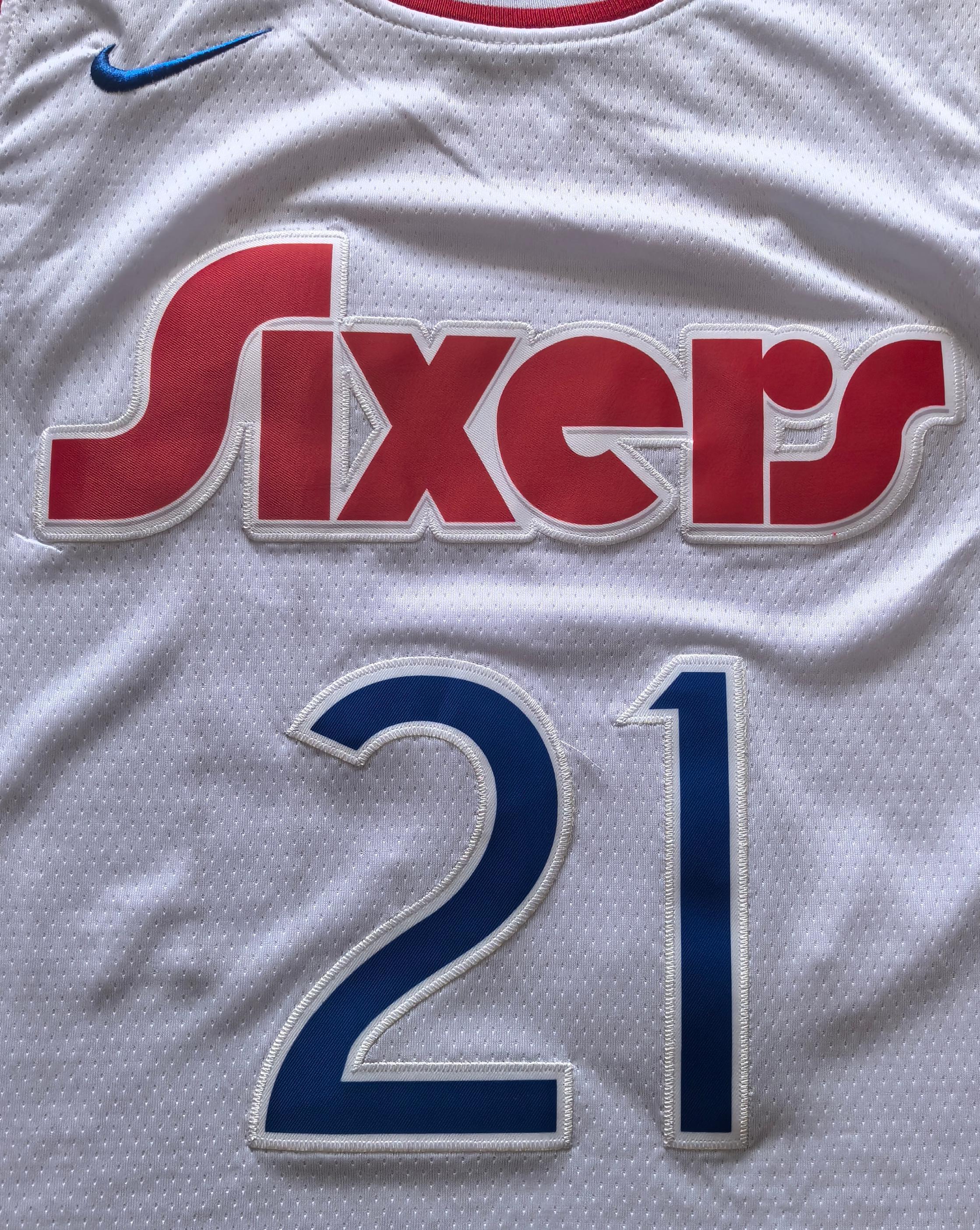24-25 NBA Philadelphia 76ers #21 Joel Embiid City Edition White Jersey