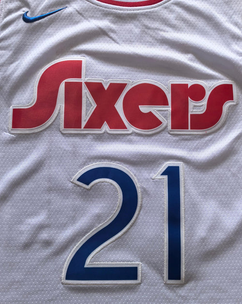 24-25 NBA Philadelphia 76ers #21 Joel Embiid City Edition White Jersey