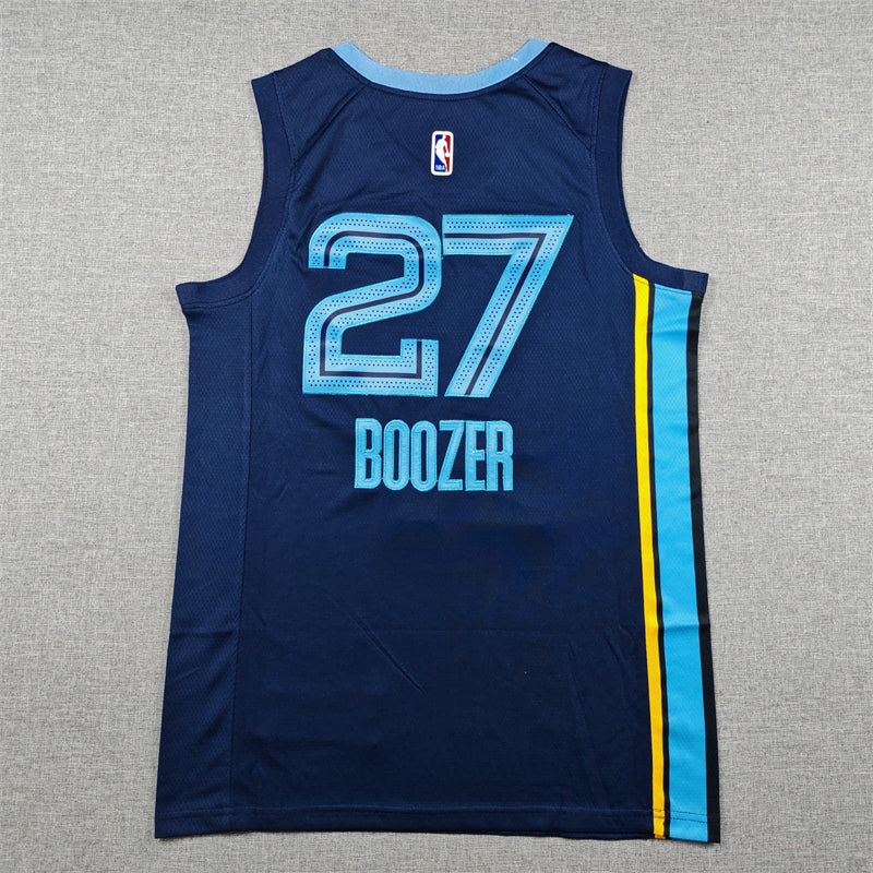 Grizzlies #27 Jaren Jackson Jr. Icon Edition Navy Jersey