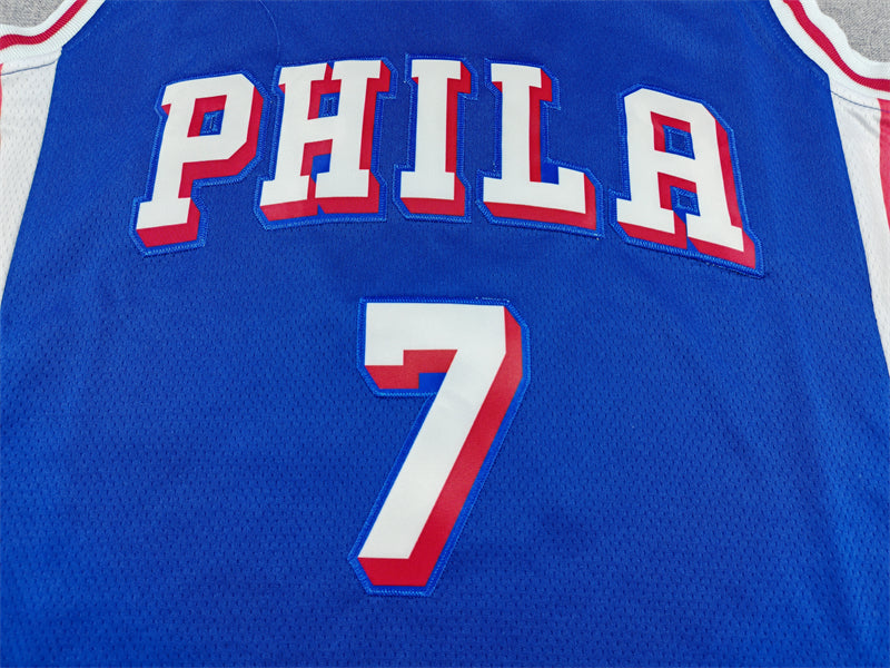 76ers #7 Blue Icon Edition Jersey