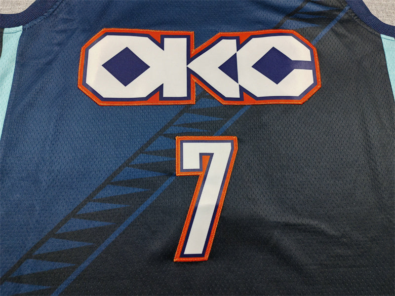 Oklahoma City Thunder #7 City Edition Blue Fan Jersey