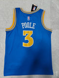 22-23 NBA Golden State Warriors #3 Jordan Poole Classic Blue Jersey