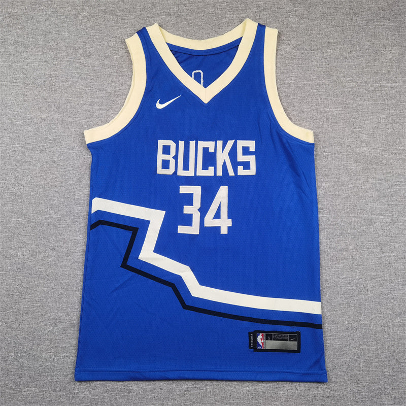 Kids 2025 Bucks #34 City Edition Pocket Basketball Shorts