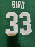 Celtics #33 Larry Bird 1985-86 Green Vintage Embroidered Jersey