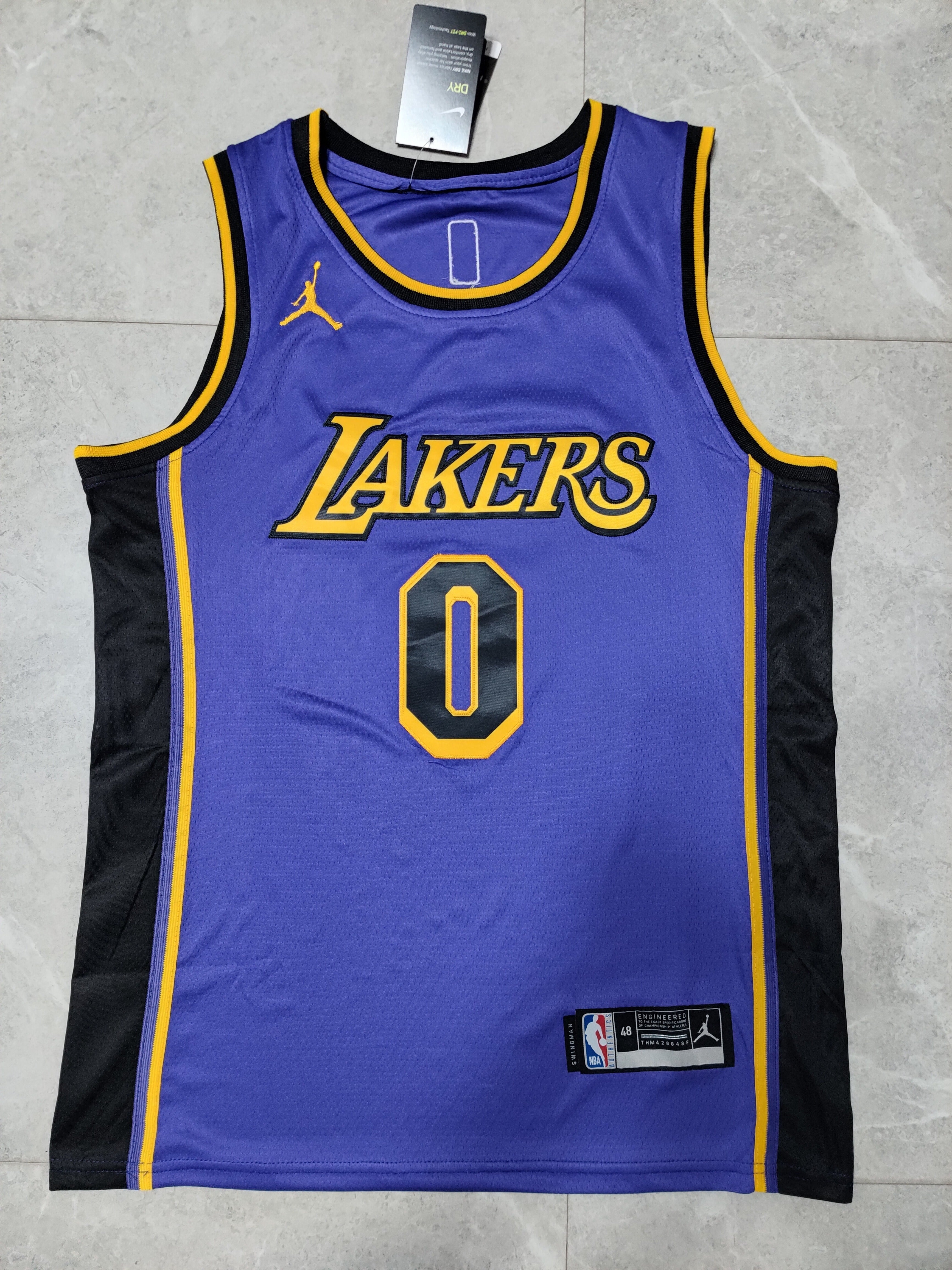 22-23 NBA Los Angeles Lakers #0 Russell Westbrook Purple Jersey