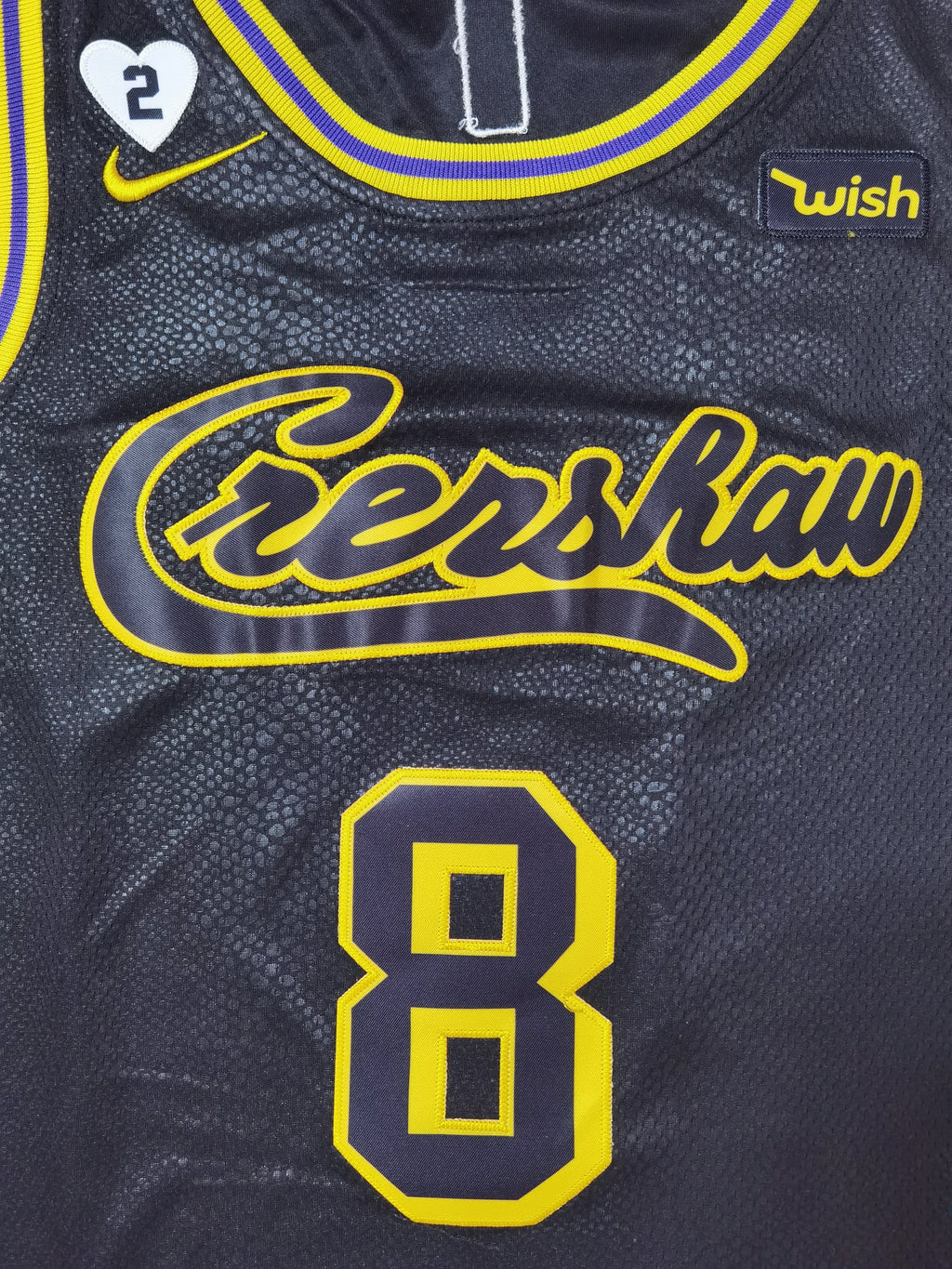 NBA Los Angeles Lakers Kobe Bryant Black Mamba City Edition Snakeskin Jersey