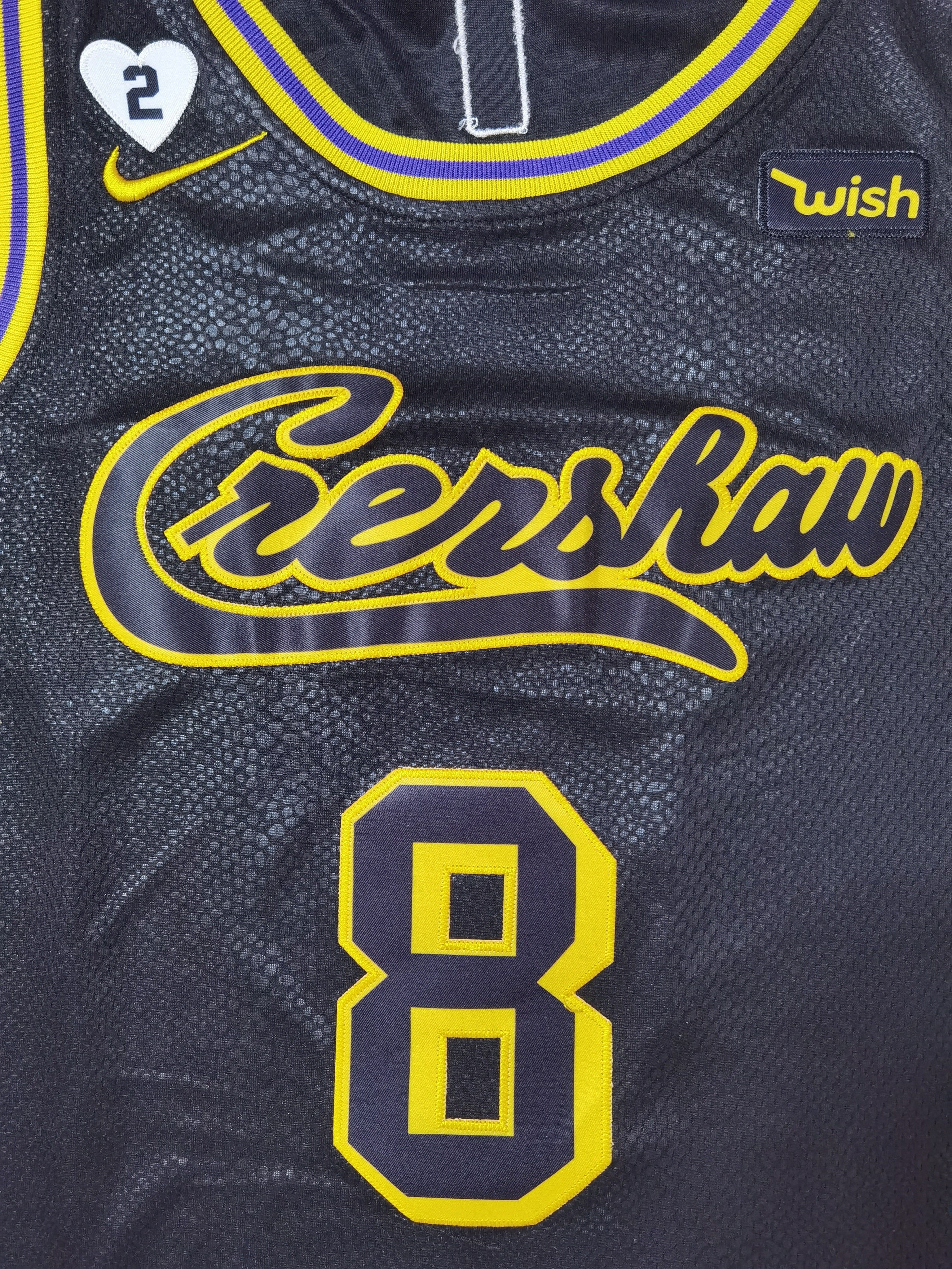 NBA Los Angeles Lakers Kobe Bryant Black Mamba City Edition Snakeskin Jersey