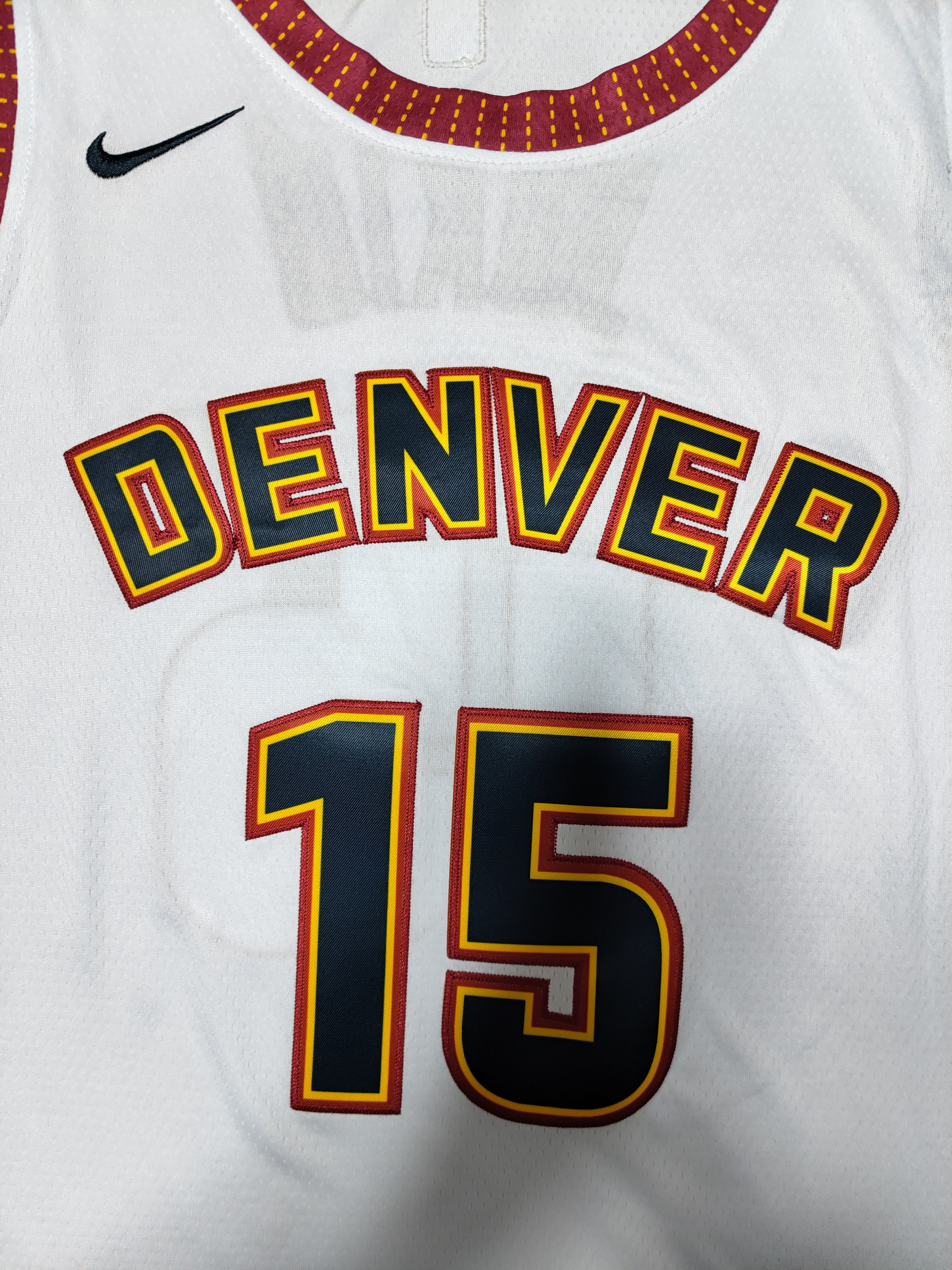 22-23 NBA Denver Nuggets #15 Nikola Jokic White City Edition Jersey