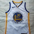 Warriors #30 Stephen Curry White Nike Embroidered Jersey
