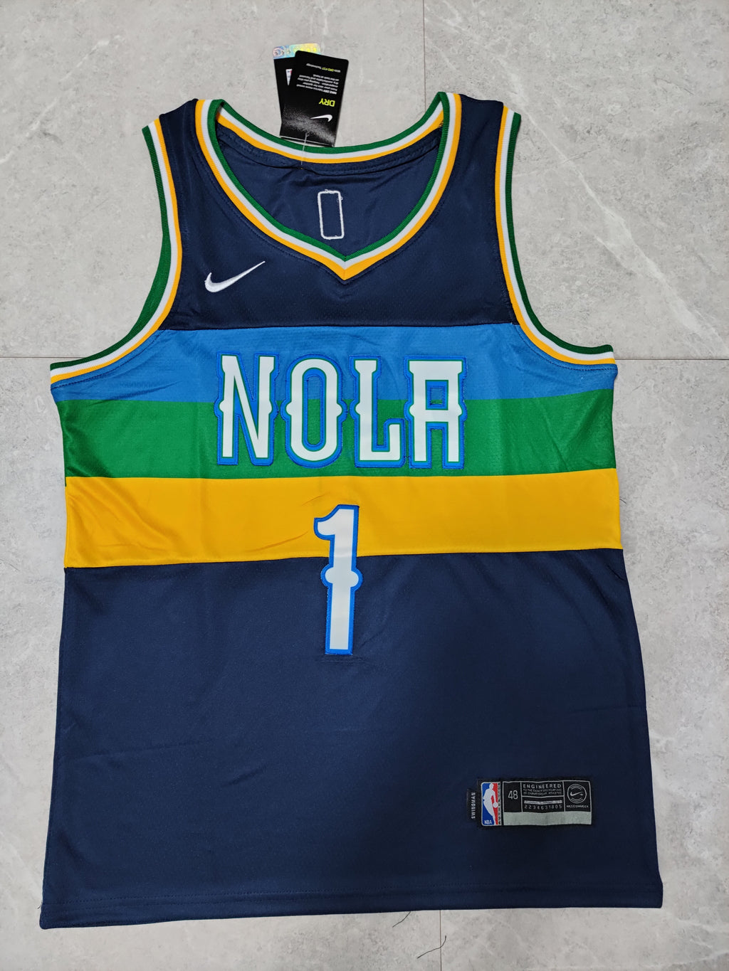 22-23 NBA New Orleans Pelicans #1 Zion Williamson Navy Blue Jersey