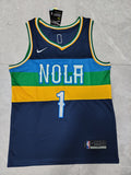 22-23 NBA New Orleans Pelicans #1 Zion Williamson Navy Blue Jersey