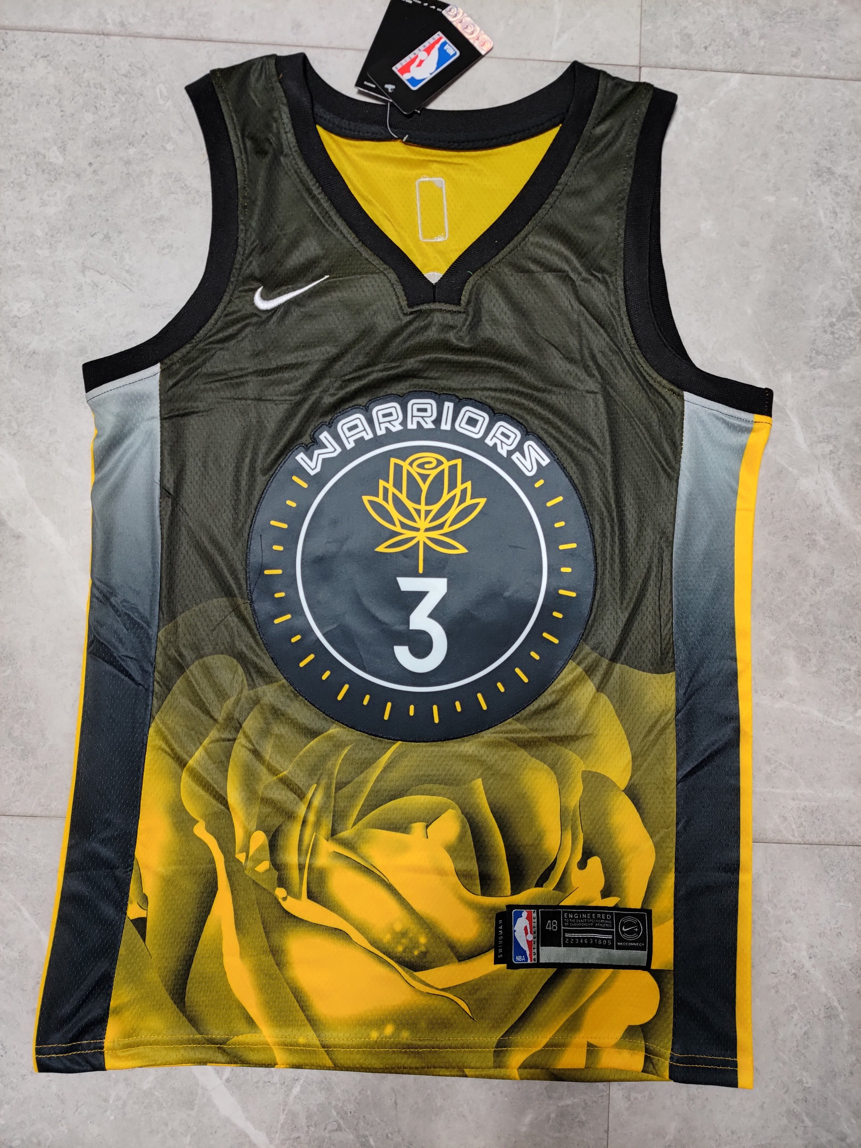 22-23 NBA Golden State Warriors #3 Jordan Poole Statement Edition Black Jersey