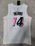 22-23 NBA Miami Heat #14 Tyler Herro Vice City Edition White Jersey