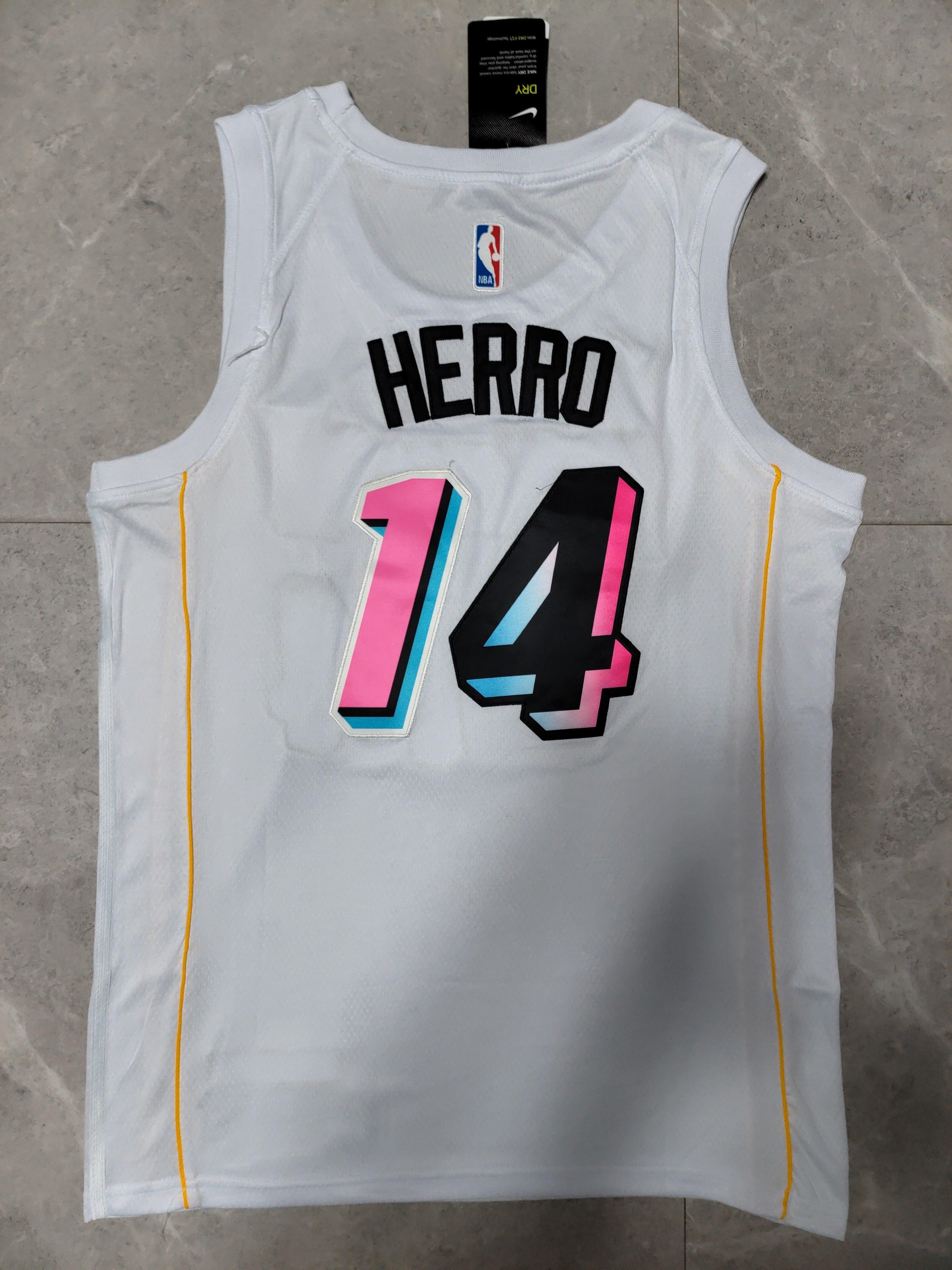 22-23 NBA Miami Heat #14 Tyler Herro Vice City Edition White Jersey