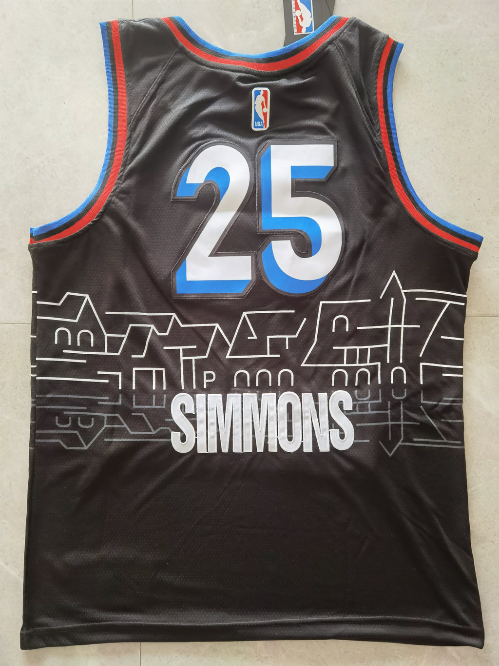 2020-21 NBA Philadelphia 76ers #25 Ben Simmons City Edition Black Jersey