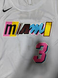 Miami Heat #3 Dwyane Wade City Edition White Swingman Jersey