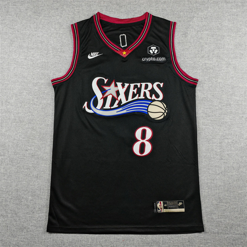 Philadelphia 76ers Icon Edition Black Swingman Jersey