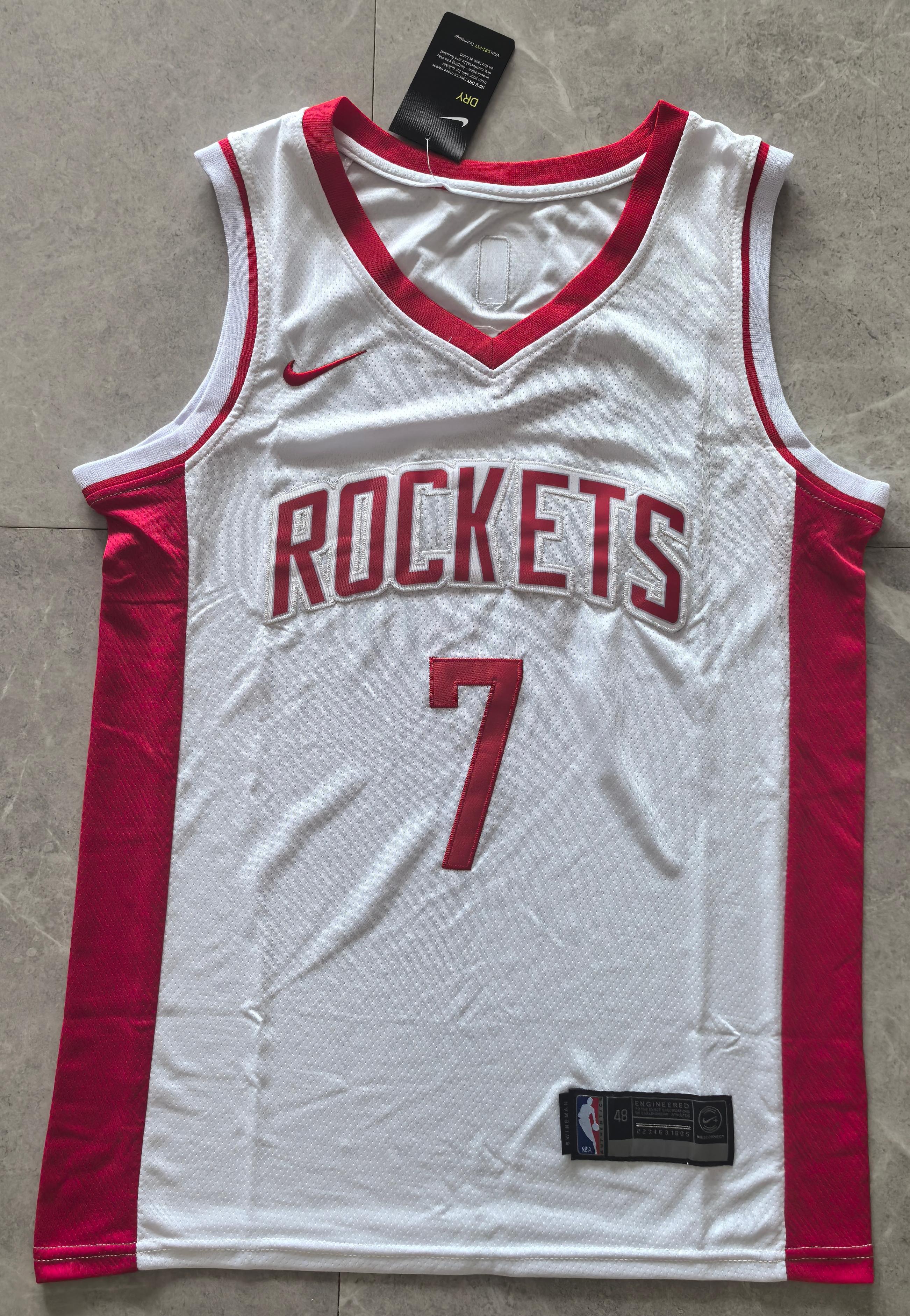 NBA Houston Rockets #7 Kevin Durant White Jersey