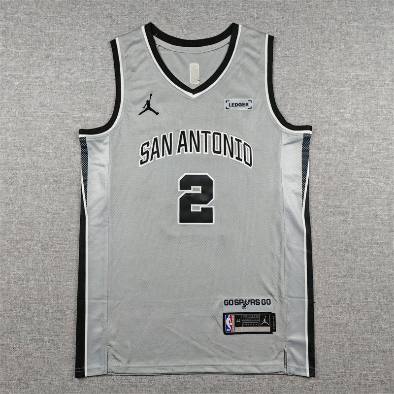 Spurs #2 Statement Edition Gray Jersey 2026