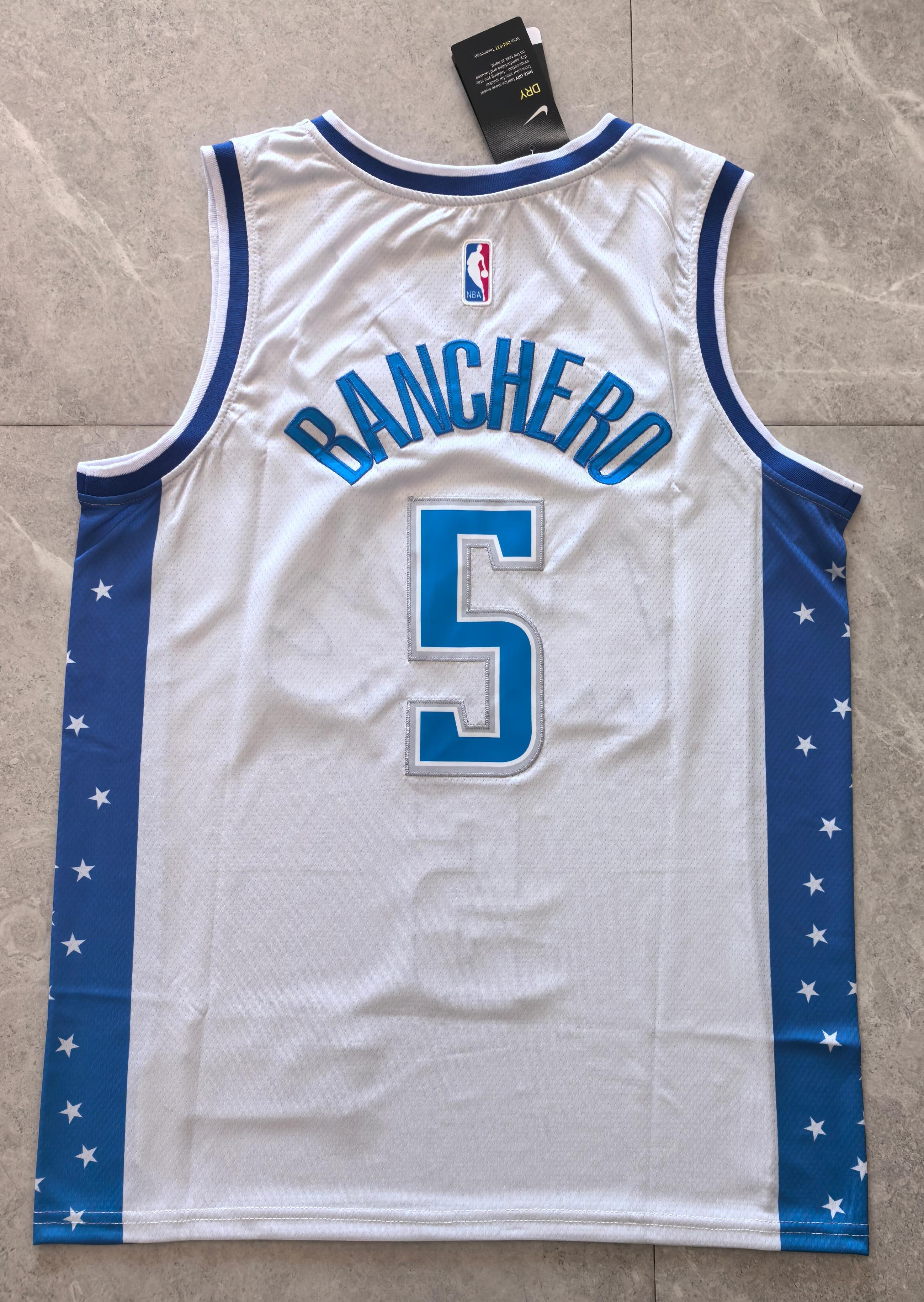 NBA Orlando Magic #5 Paolo Banchero City Edition White Jersey