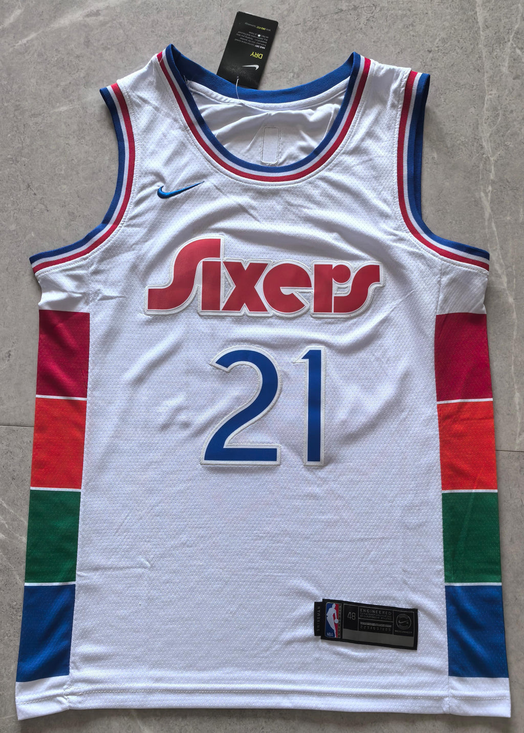 24-25 NBA Philadelphia 76ers #21 Joel Embiid City Edition White Jersey