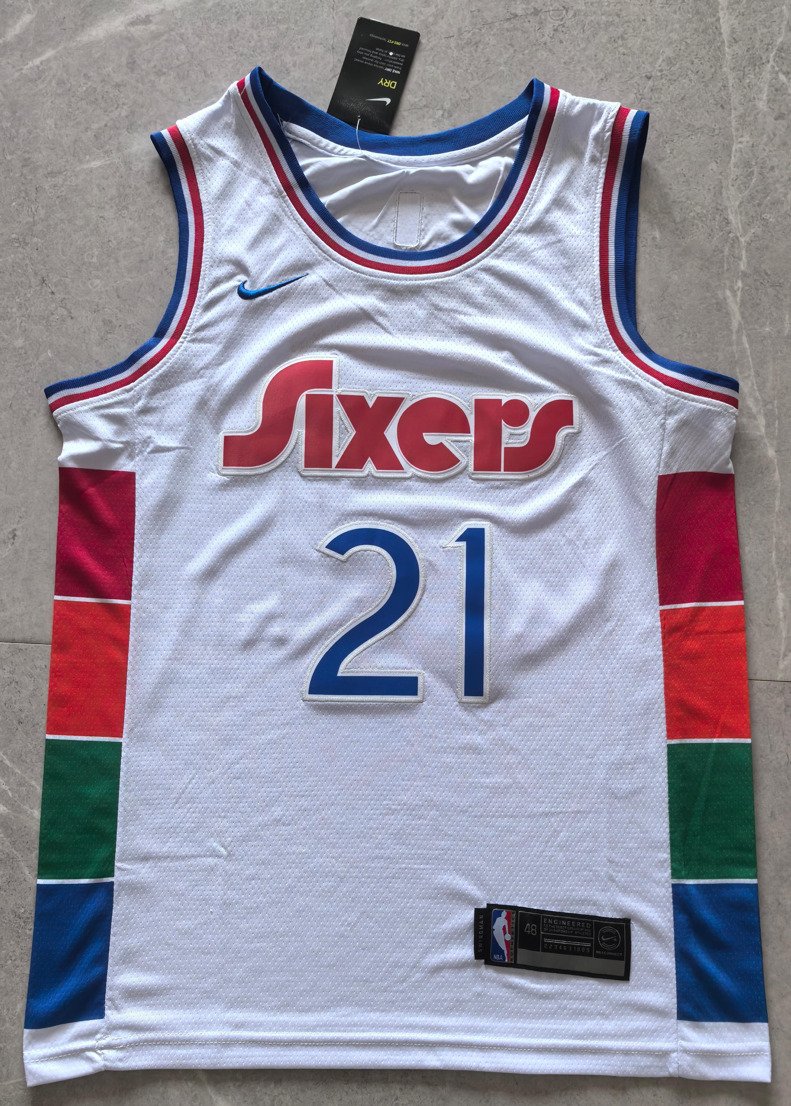 24-25 NBA Philadelphia 76ers #21 Joel Embiid City Edition White Jersey