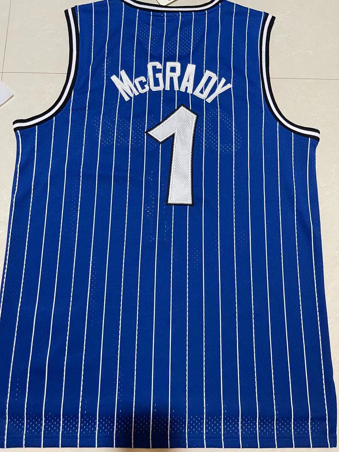 Magic #1 Tracy McGrady Black 75th Anniversary Nike Jersey