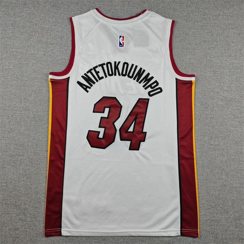 Heat #34 Association Edition White Jersey
