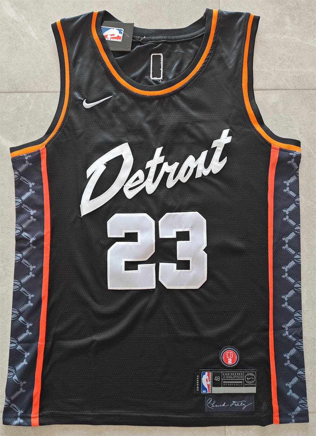 Nike Dri-FIT NBA Detroit Pistons #23 Jaden Ivey City Edition Swingman Jersey – Black