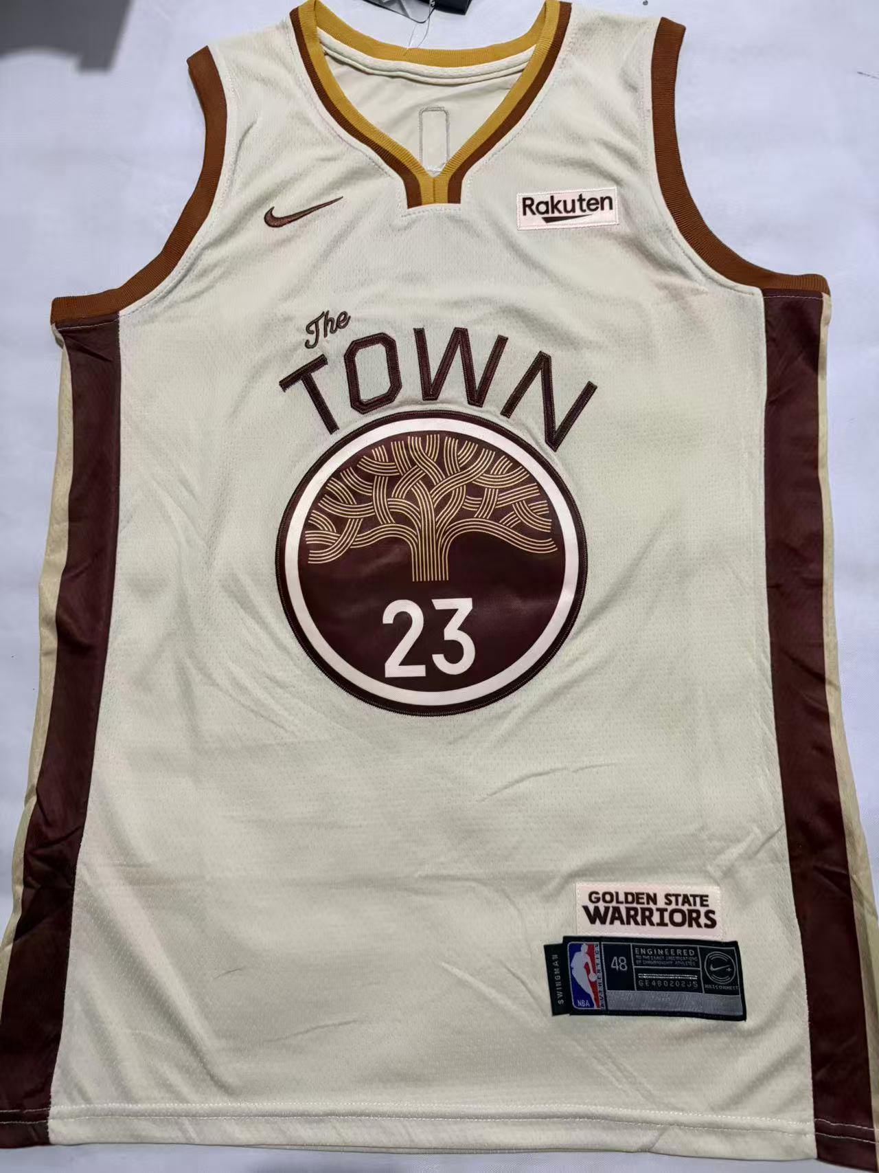Golden State Warriors Classic Edition Cream Swingman Jersey
