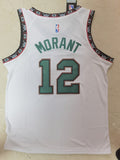 NBA Memphis Grizzlies #12 Ja Morant Retro White Jersey