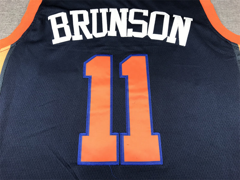 New York Knicks Statement Edition Navy Swingman Jersey