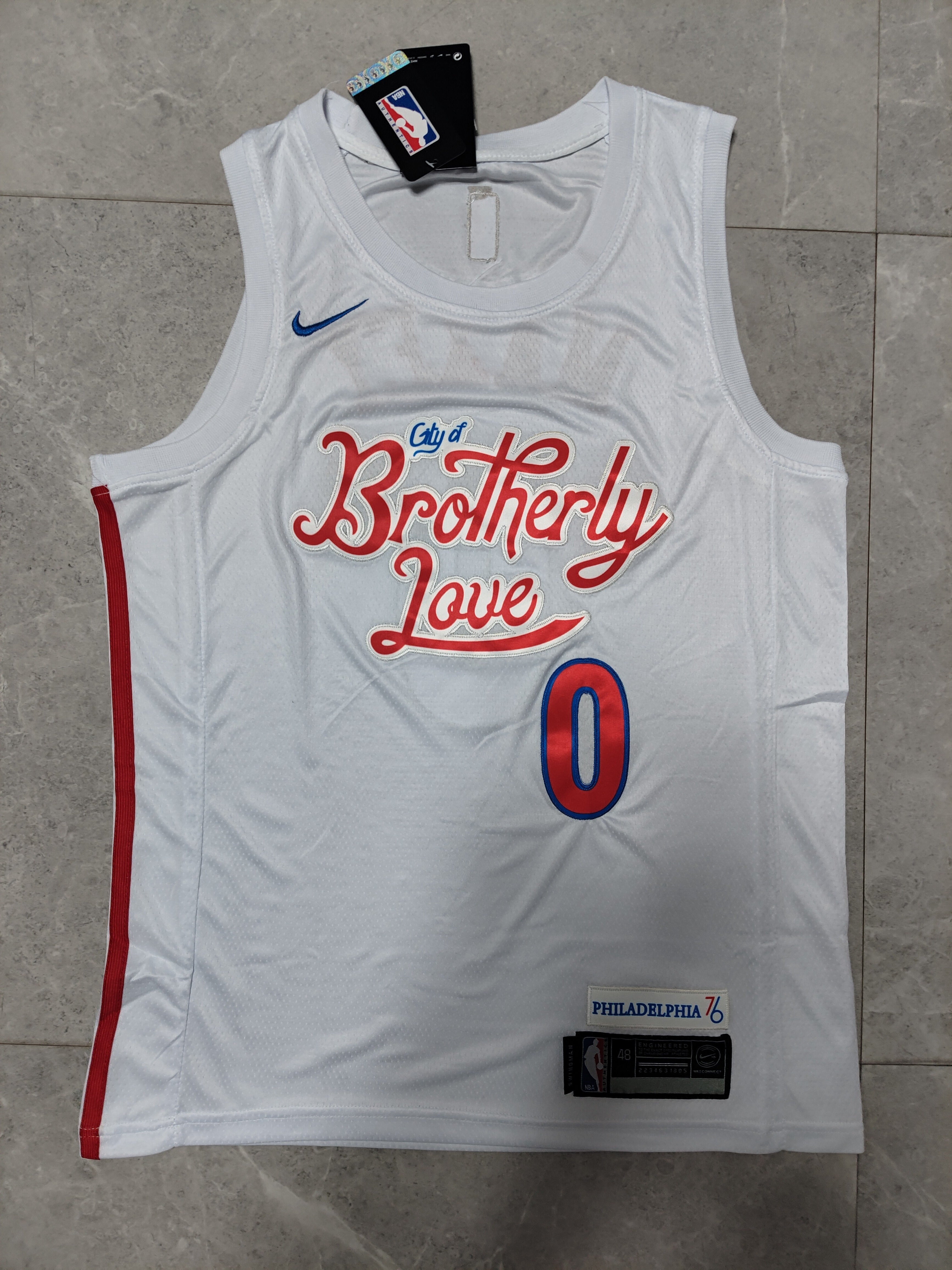 22-23 NBA Philadelphia 76ers #0 Tyrese Maxey City Edition White Jersey