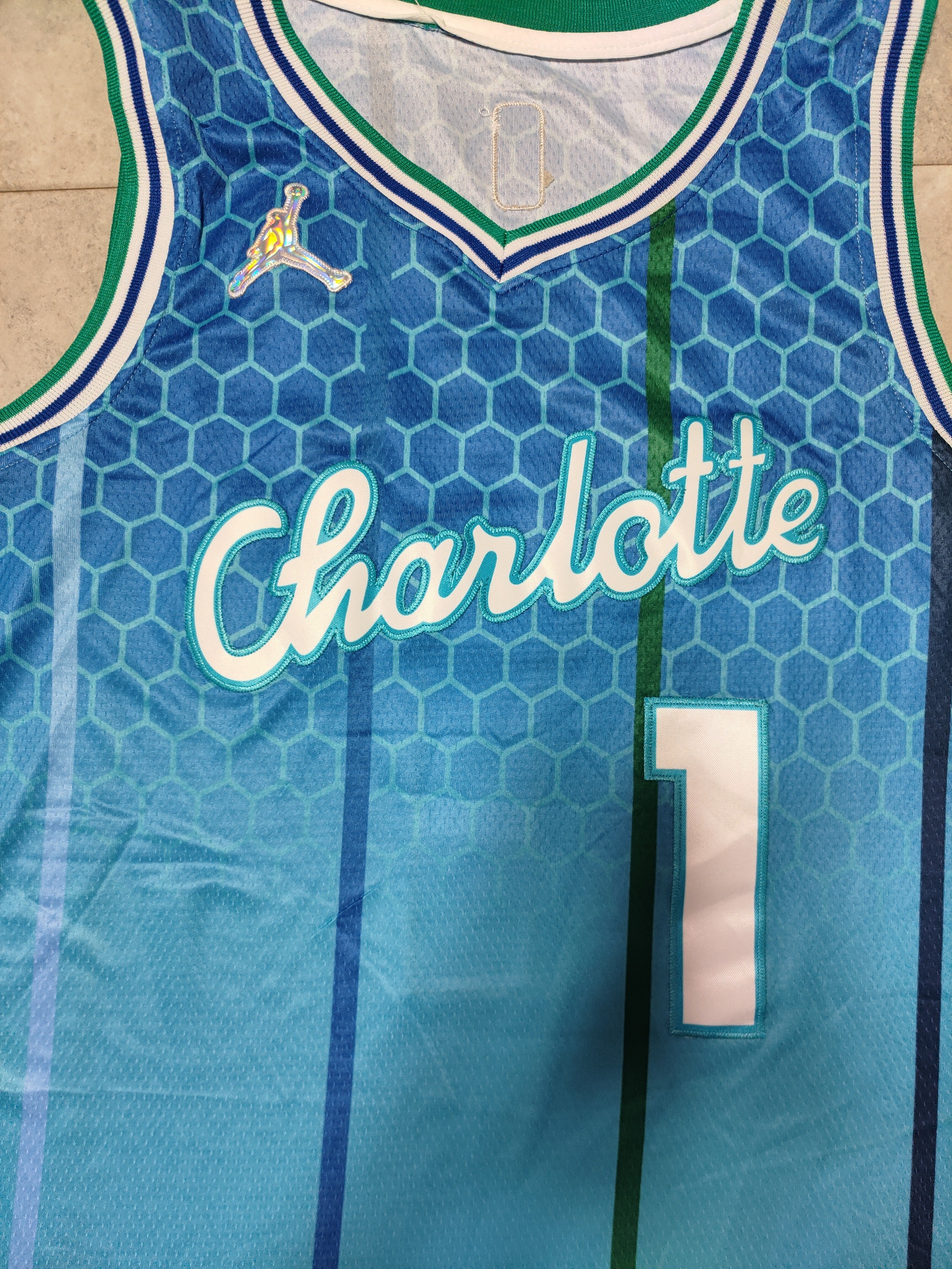 2022 NBA Charlotte Hornets #1 LaMelo Ball City Edition Blue Jersey