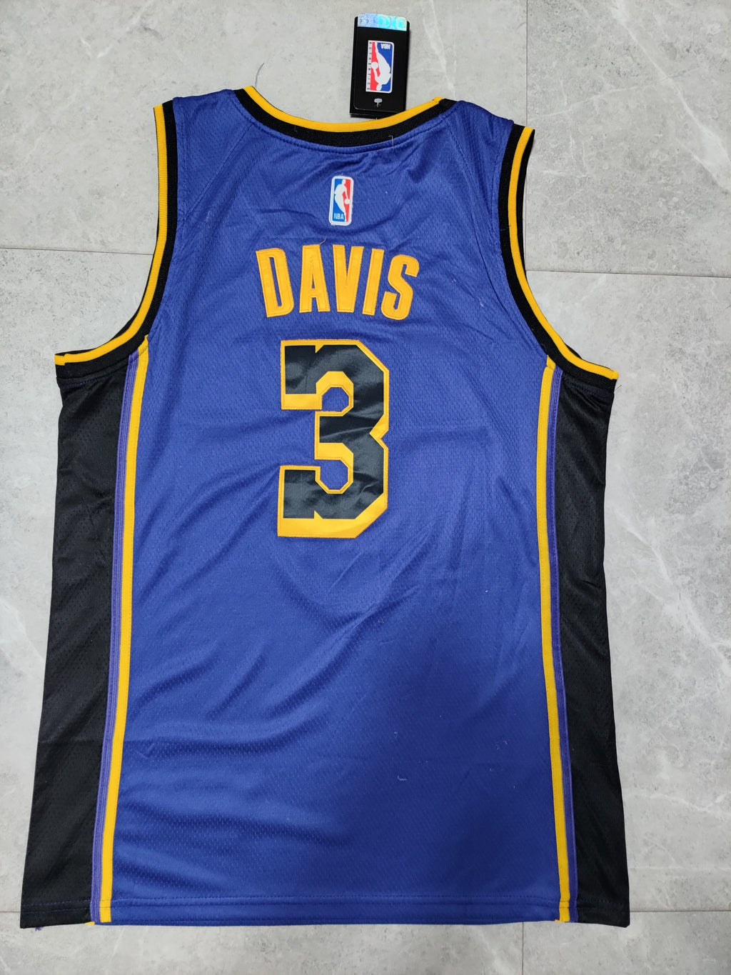 23-24 NBA Los Angeles Lakers #3 Anthony Davis NBA Finals Purple Jersey