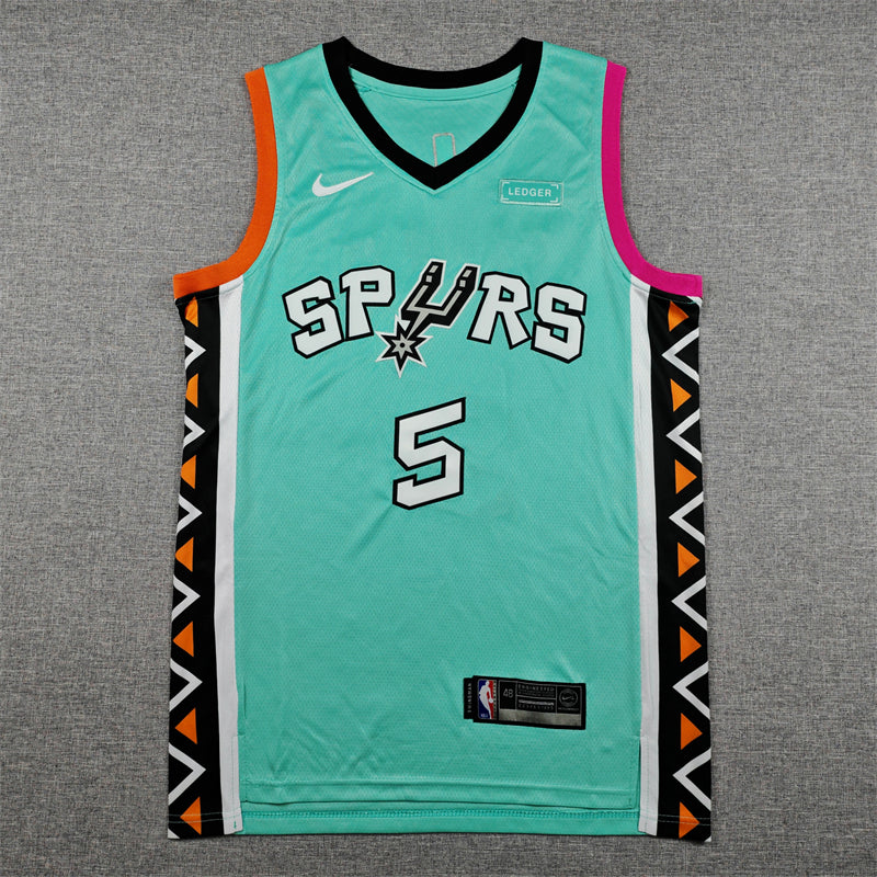 Spurs #5 Green 2023 City Edition Jersey