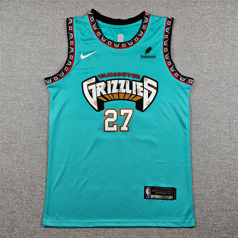 Grizzlies #27 Jaren Jackson Jr. Green City Edition Jersey — Block Party in Memphis