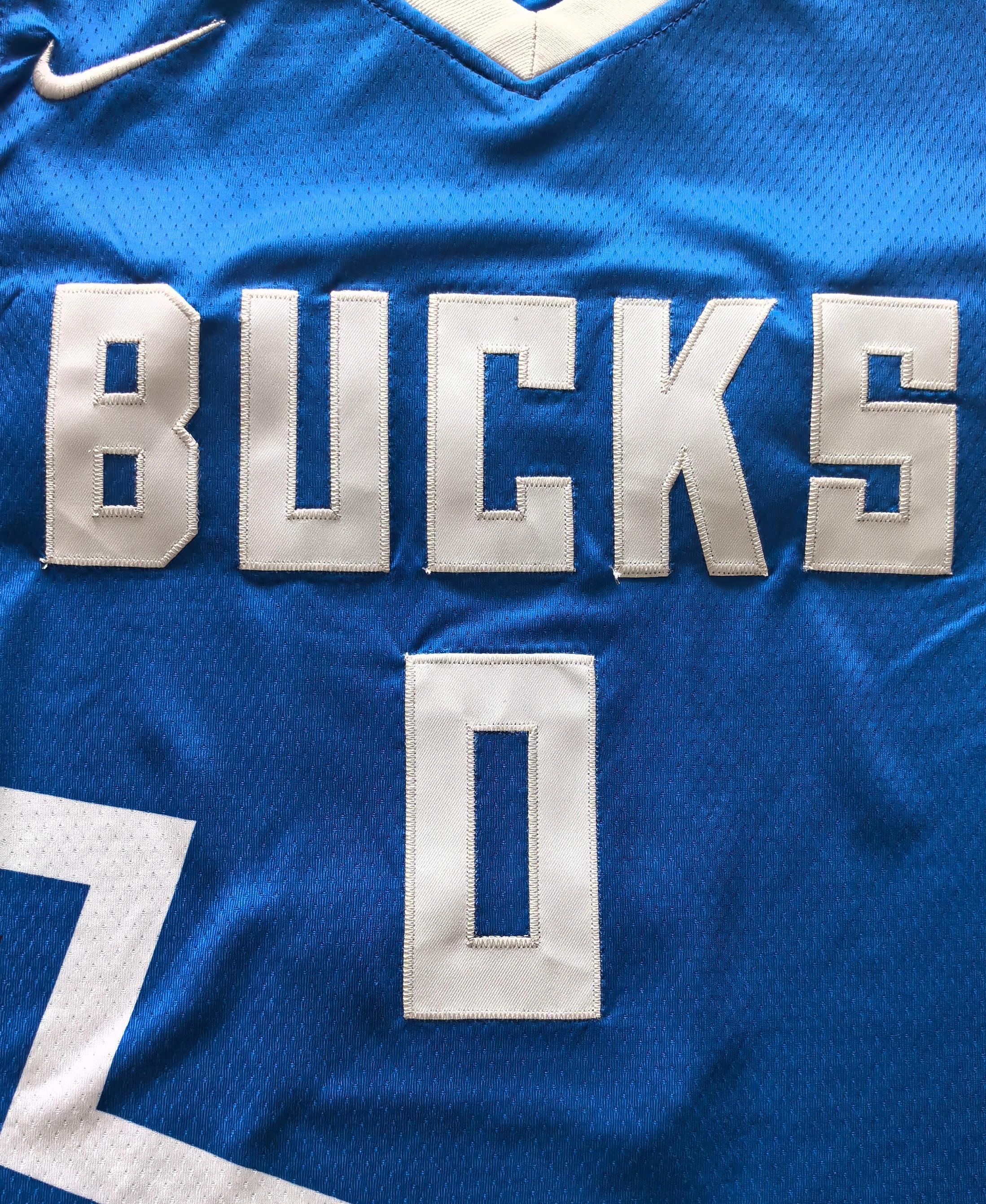 24-25 NBA Milwaukee Bucks #0 Damian Lillard City Edition Blue Jersey