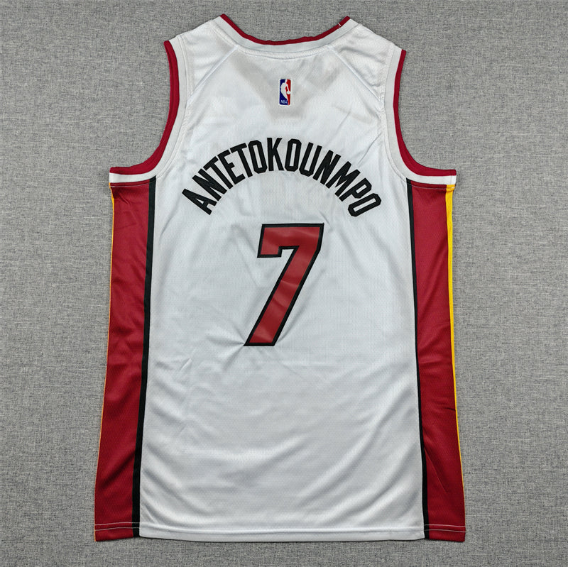 Heat #7 Association Edition White Jersey