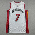 Heat #7 Association Edition White Jersey