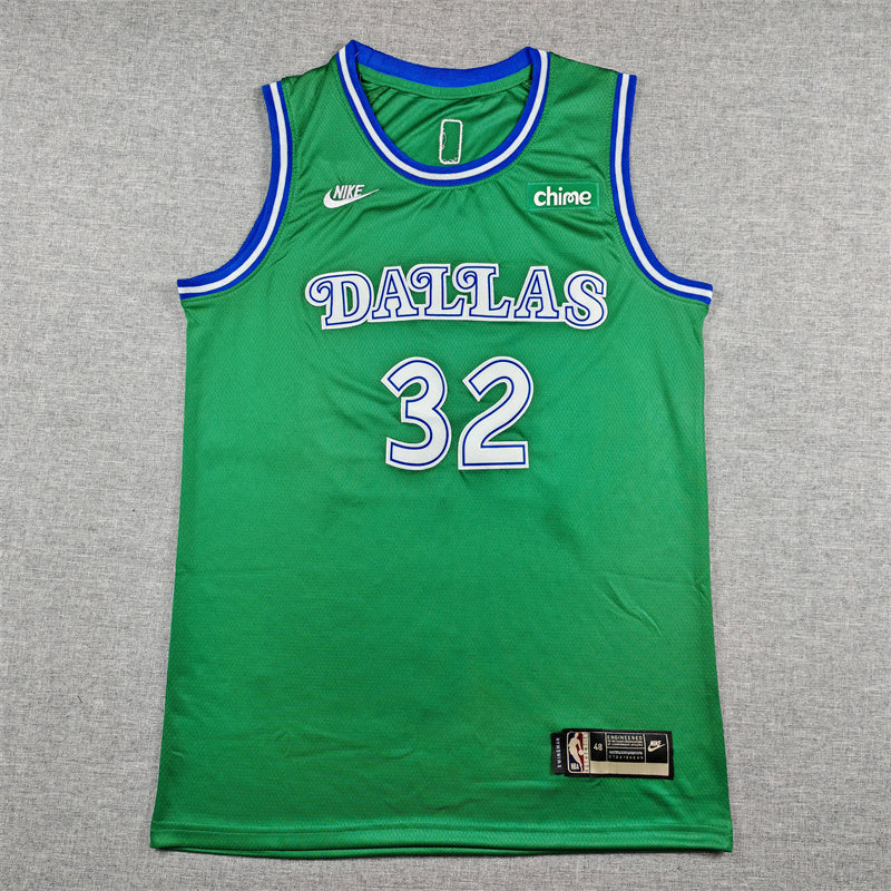 Dallas Mavericks Hardwood Classic Green Fan Jersey
