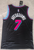 Heat #7 Giannis Antetokounmpo Black City Edition Jersey