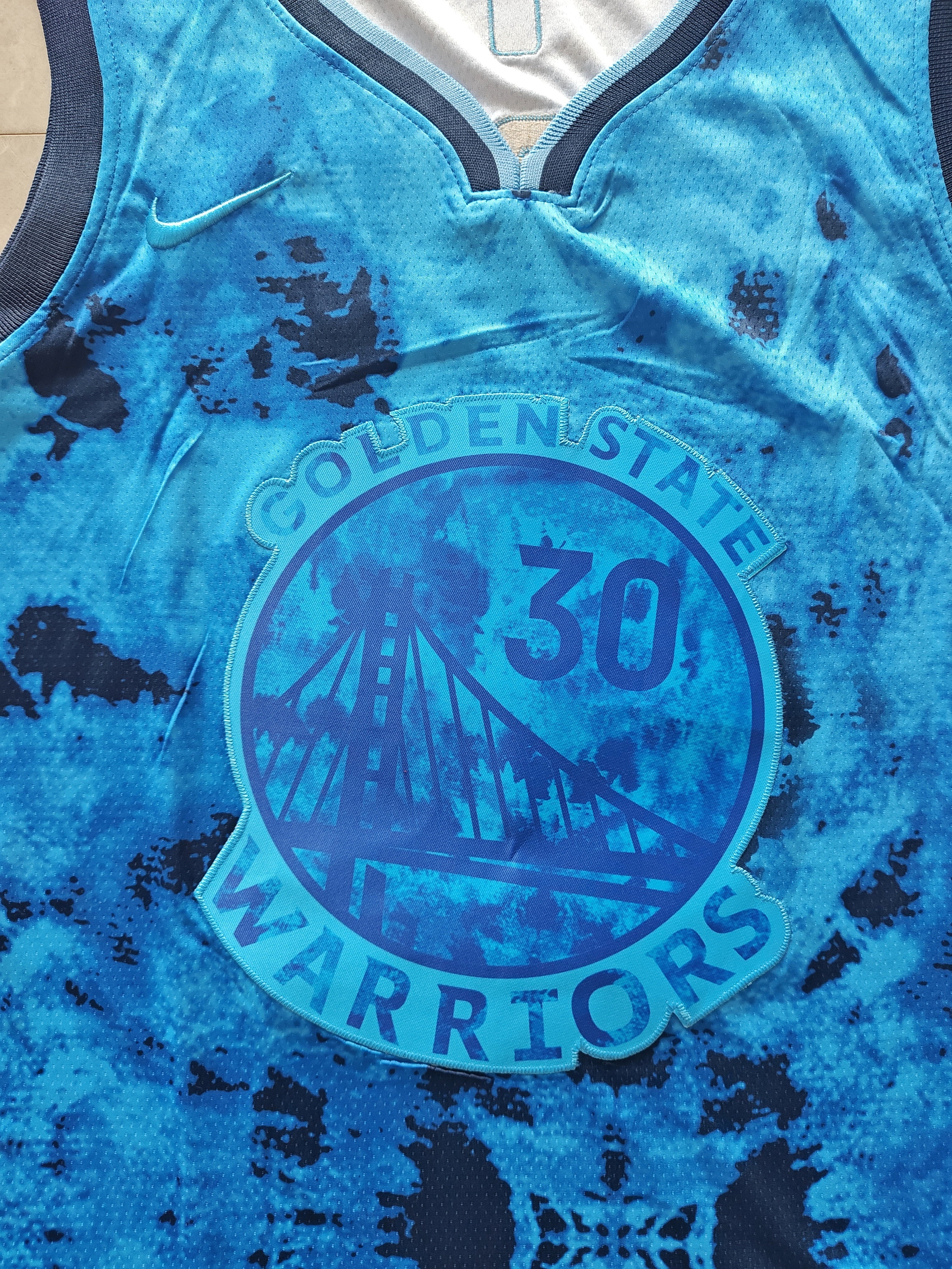 22-23 NBA Golden State Warriors #30 Stephen Curry Statement Edition Blue Jersey